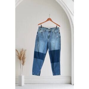 Forever 21 Women's Blue and Navy Jeans Mom Jeans Size 30